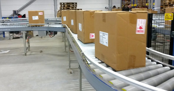 Containertømming. bilde