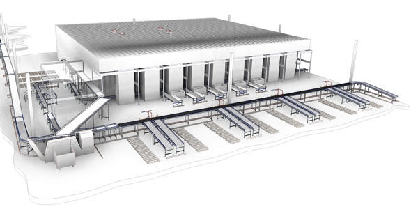 Skisse av komplett system for netthandel. bilde