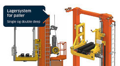 Skisse lagersystem for paller. bilde