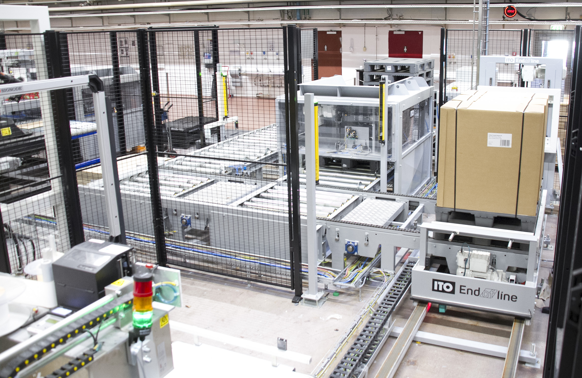 Palletering hos Orkla Foods.