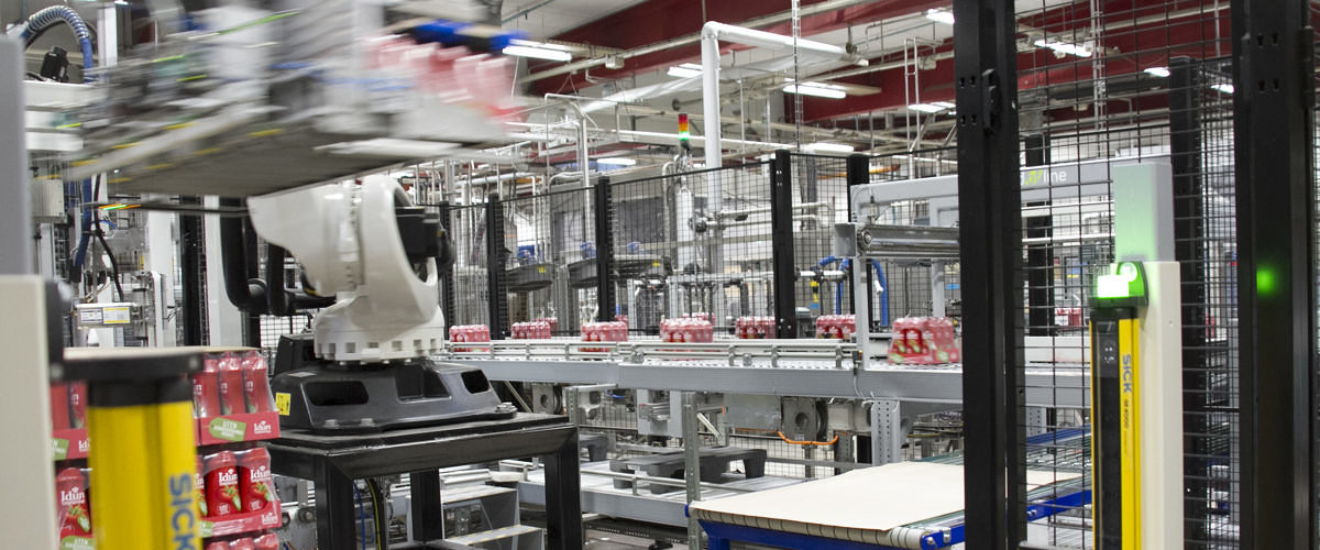Robot hos Orkla Foods. bilde